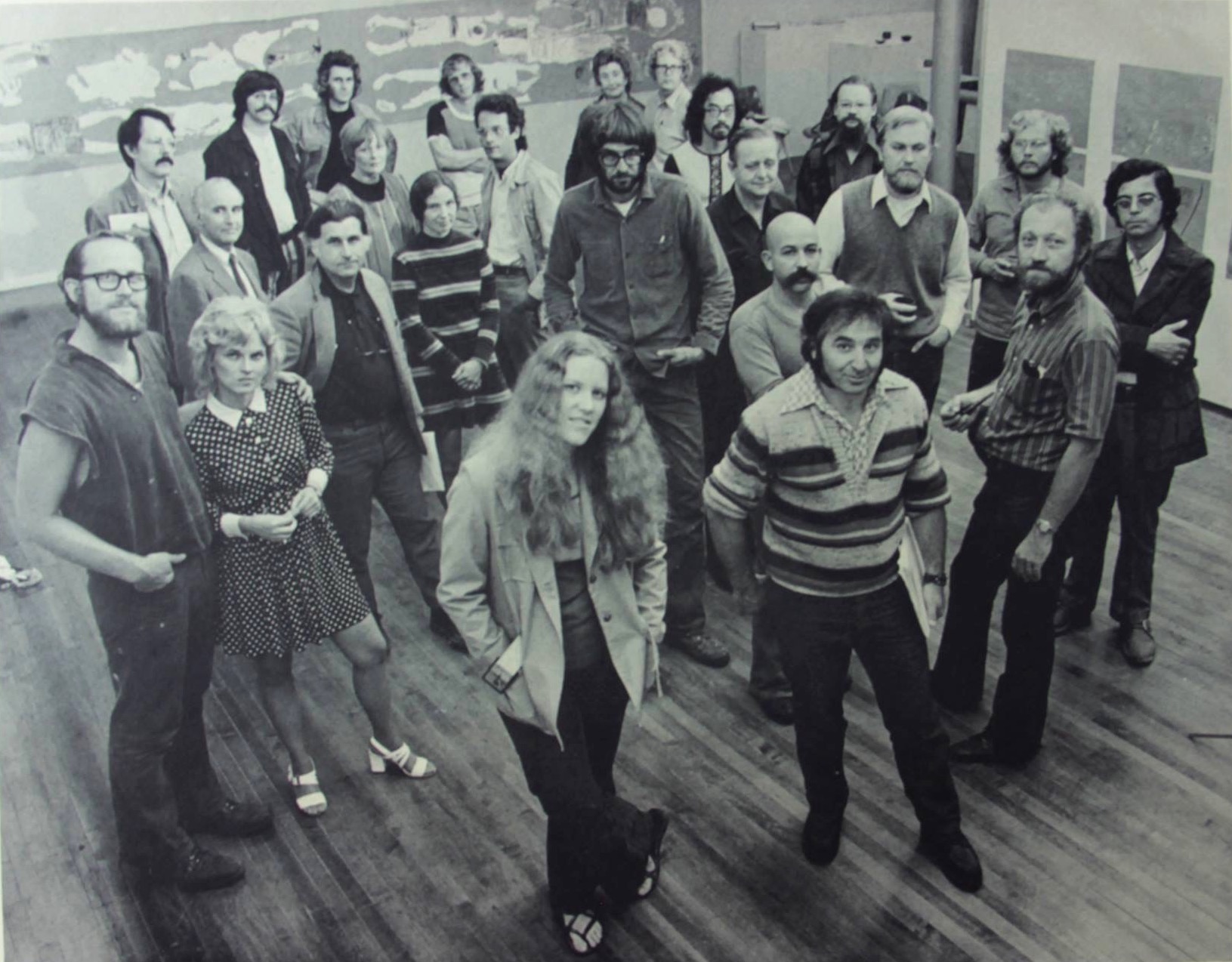 70s - Angelo Savelli with teachers at the University of WI-STOUT in Wisconsin