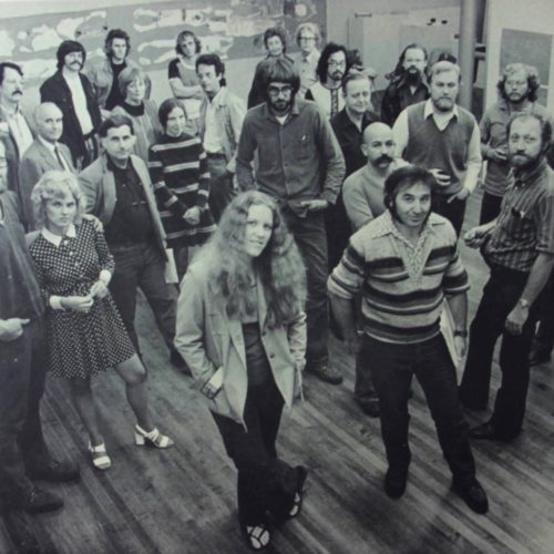 70s - Angelo Savelli with teachers at the University of WI-STOUT in Wisconsin